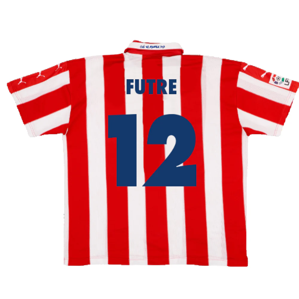 Atletico Madrid 1997-1998 Home Shirt (M) (Excellent) (Futre 12) - Image 2