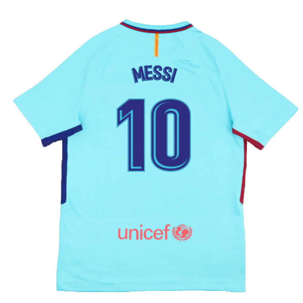 Barcelona 2017-18 Away Shirt (2XL) (Very Good) (Messi 10) - Image 2