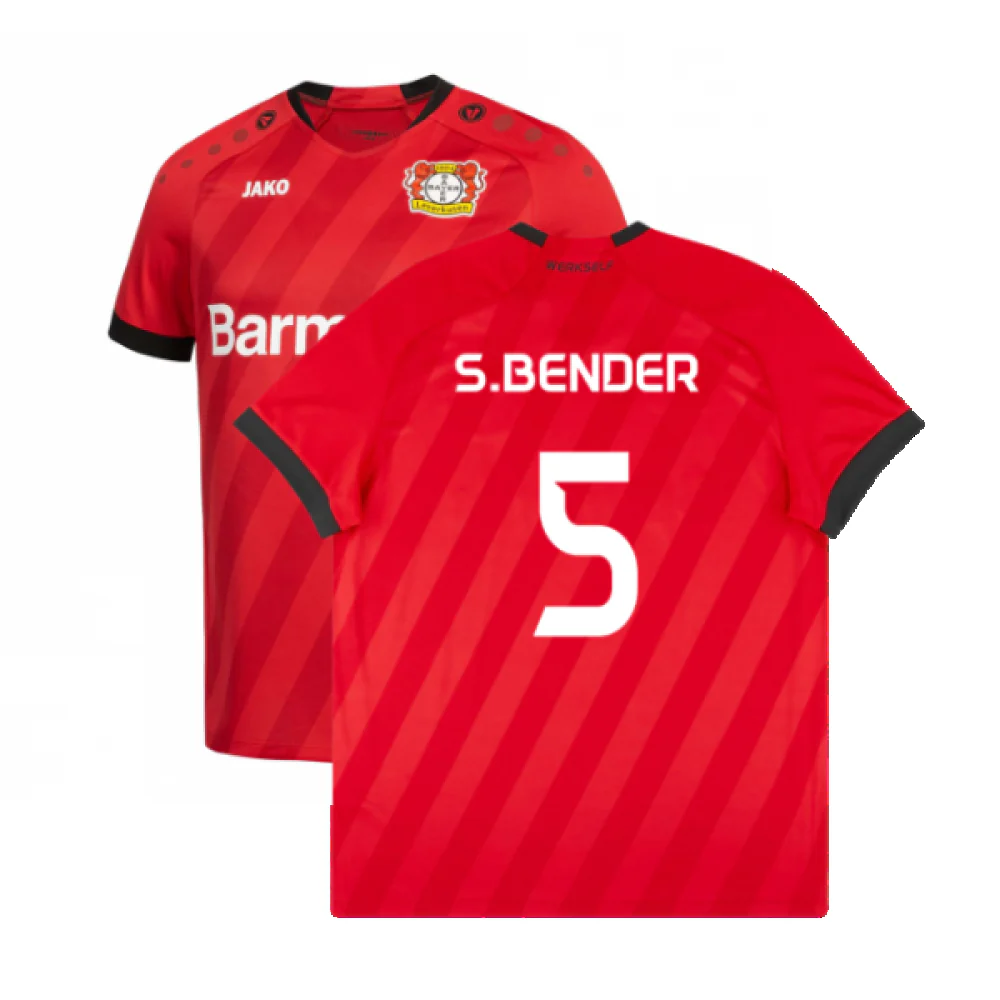 Bayer Leverkusen 2019-20 Home Shirt (Mint) (S.Bender 5)