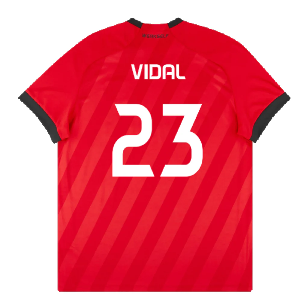 Bayer Leverkusen 2019-20 Home Shirt (Mint) (Vidal 23) - Image 2