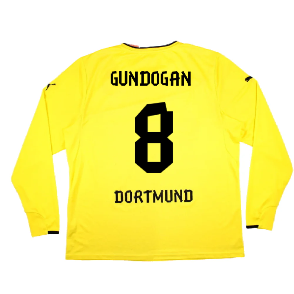 Borussia Dortmund 2013-14 Special Winter Edition Long Sleeve Home Shirt (2XL) (Very Good) (Gundogan - Image 2
