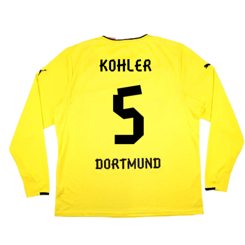 Borussia Dortmund 2013-14 Special Winter Edition Long Sleeve Home Shirt (2XL) (Very Good) (Kohler 5) - Image 2