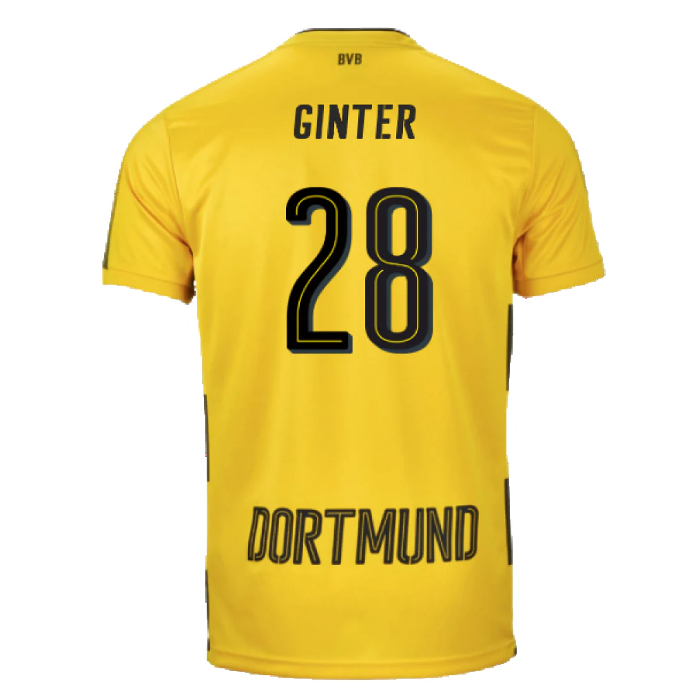 Borussia Dortmund 2017-18 Home Shirt (S) (Very Good) (Ginter 28) - Image 2