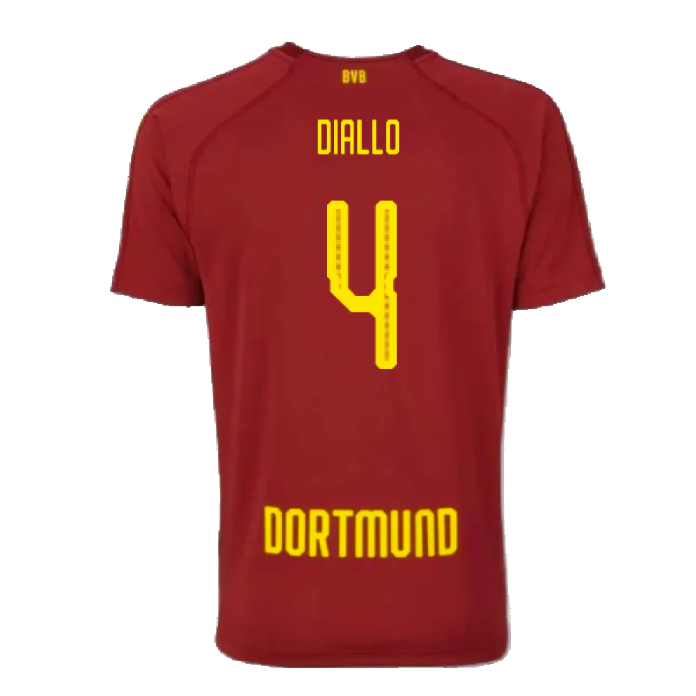 Borussia Dortmund 2018-19 Third Shirt (S) (Mint) (Diallo 4) - Image 2