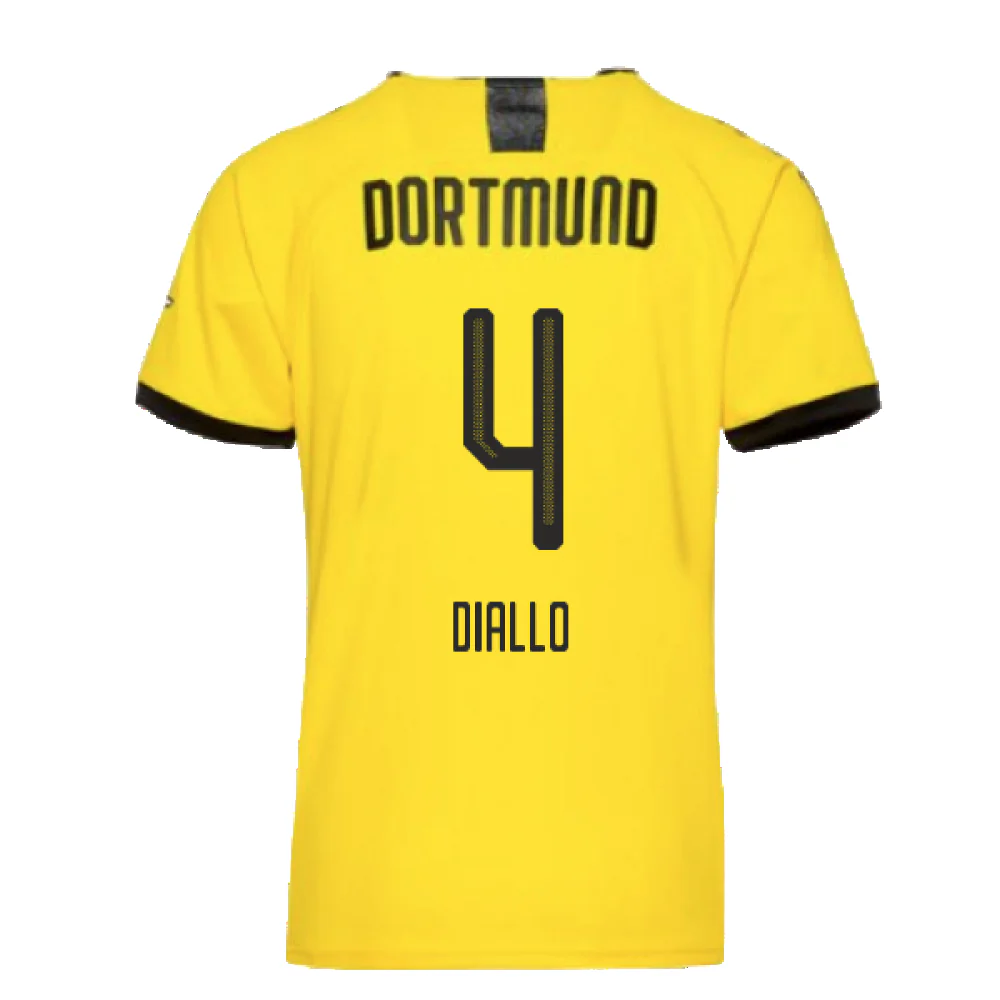 Borussia Dortmund 2019-20 Home Shirt (L) (Excellent) (DIALLO 4) - Image 2