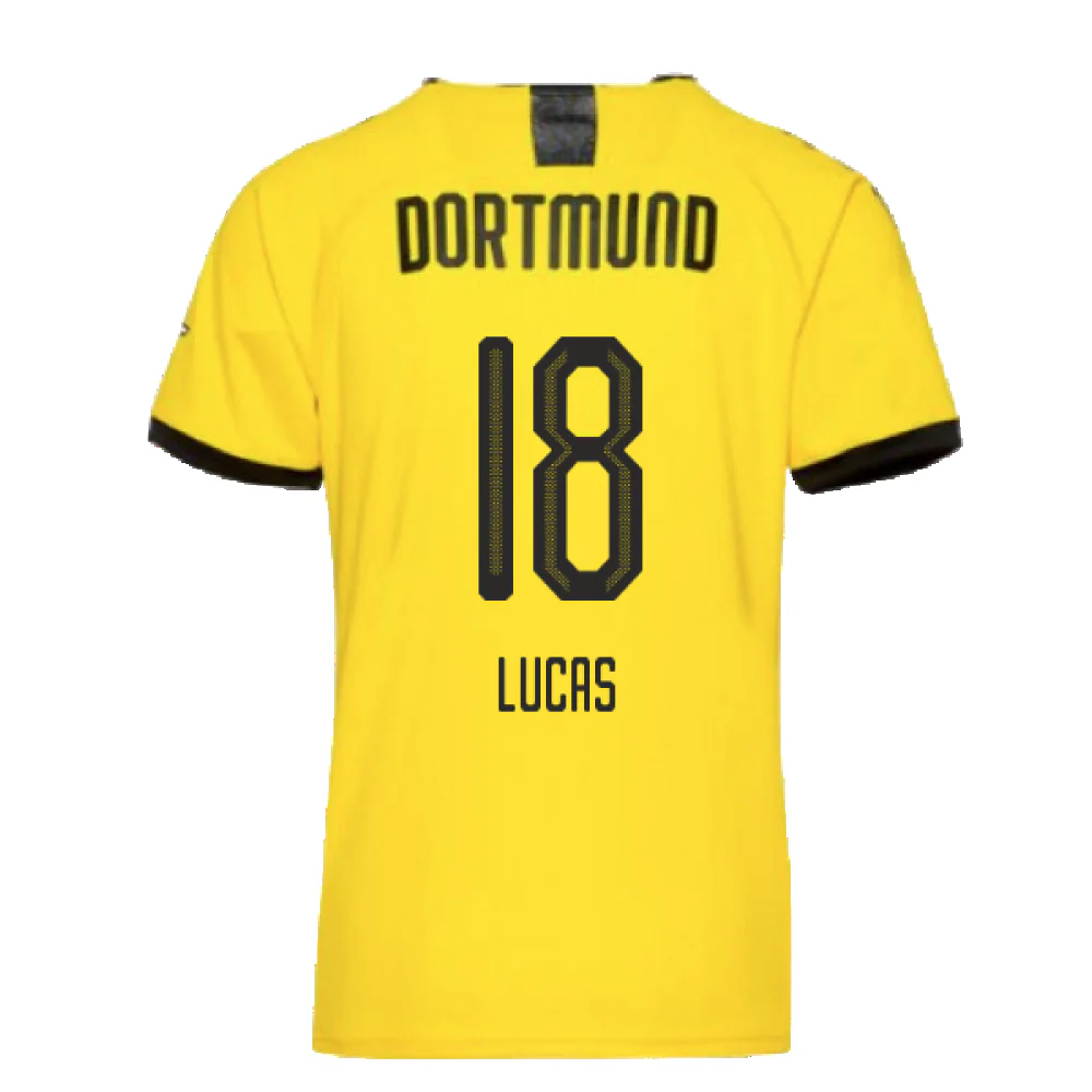 Borussia Dortmund 2019-20 Home Shirt (L) (Excellent) (LUCAS 18) - Image 2