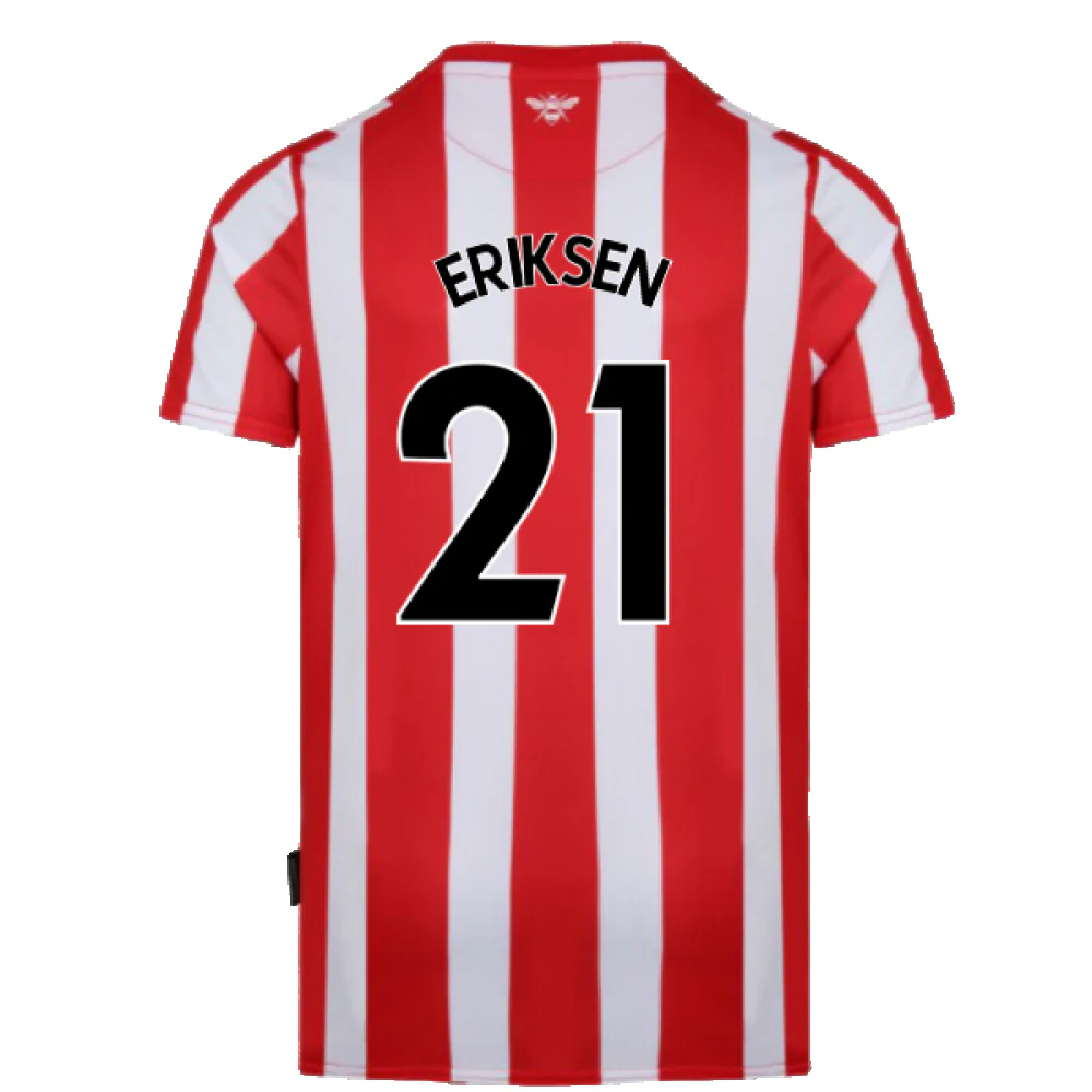 Brentford 2021-23 Home Shirt (L) (Mint) (ERIKSEN 21) - Image 2