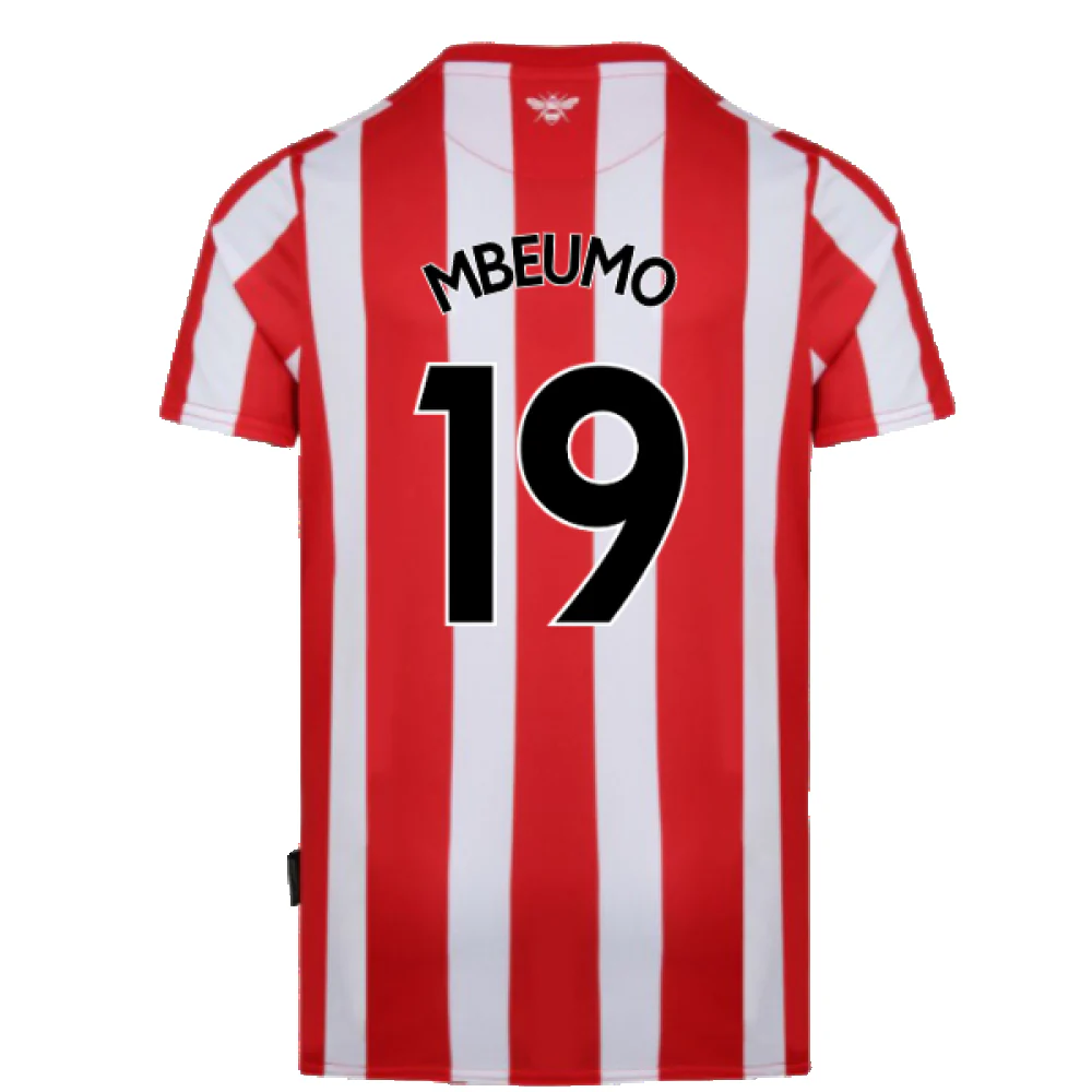Brentford 2021-23 Home Shirt (L) (Mint) (MBEUMO 19) - Image 2