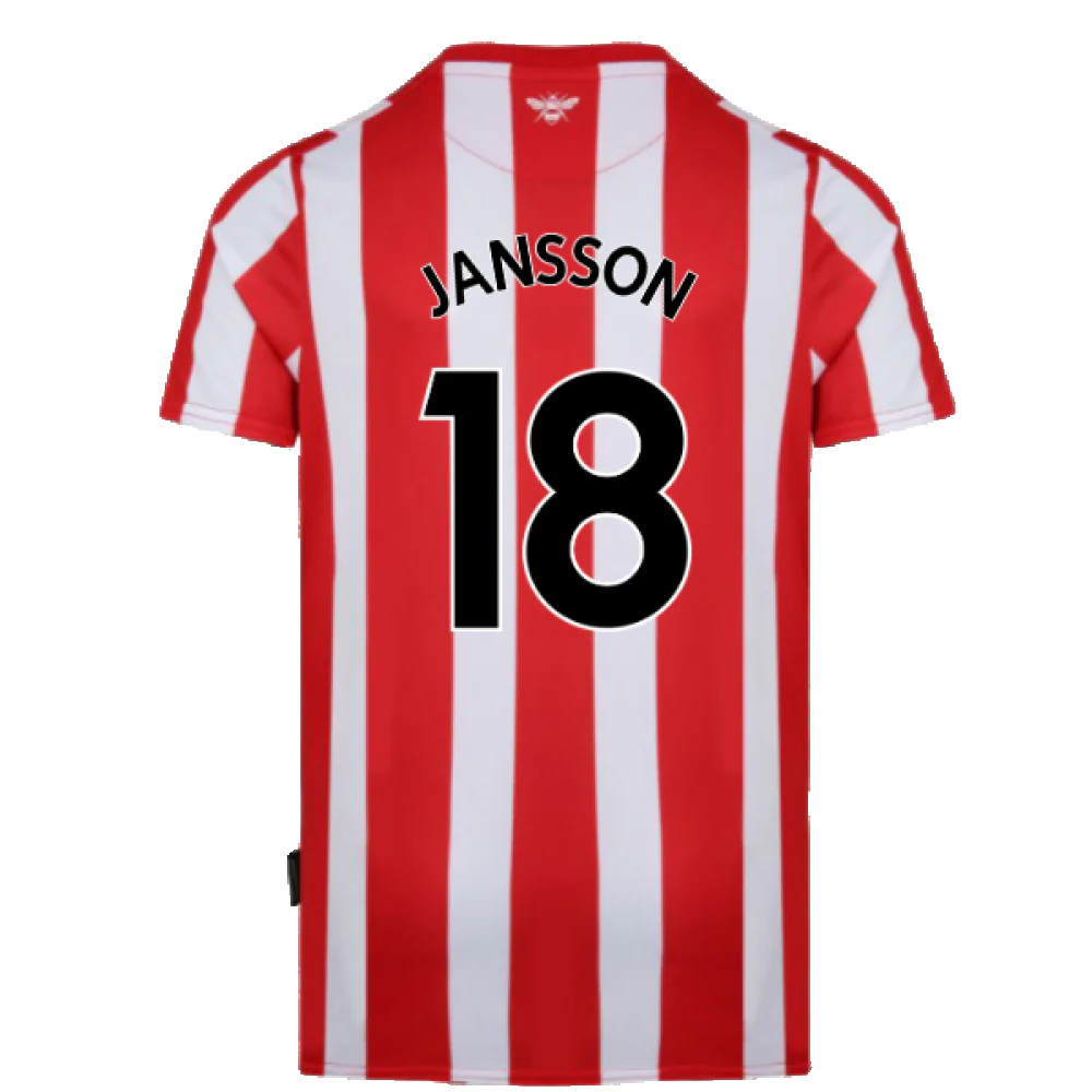 Brentford 2021-23 Home Shirt (XXL) (Mint) (JANSSON 18) - Image 2