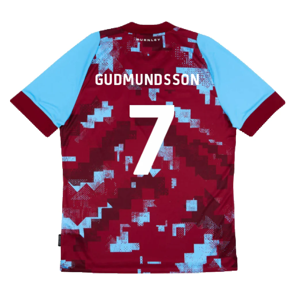 Burnley 2022-23 Home Shirt (L) (Mint) (GUDMUNDSSON 7) - Image 2