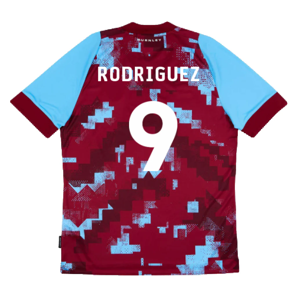Burnley 2022-23 Home Shirt (XL) (Mint) (RODRIGUEZ 9) - Image 2