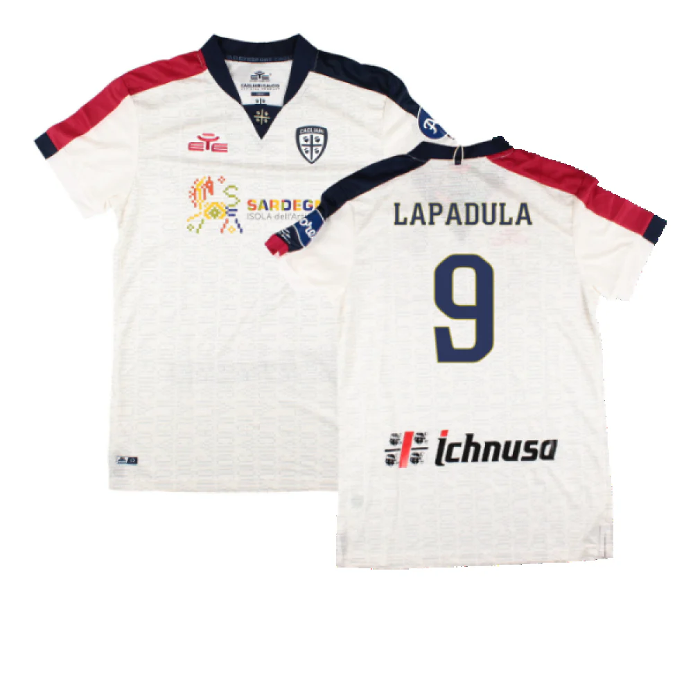 Cagliari 2022-23 Away Shirt (S) (Lapadula 9) (BNWT)