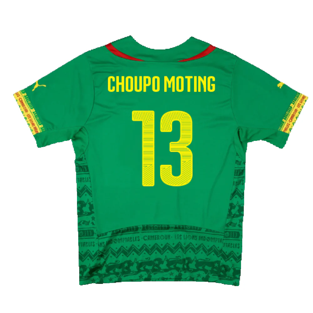 Cameroon 2014-15 Home Shirt (Excellent) (Choupo Moting 13) - Image 2