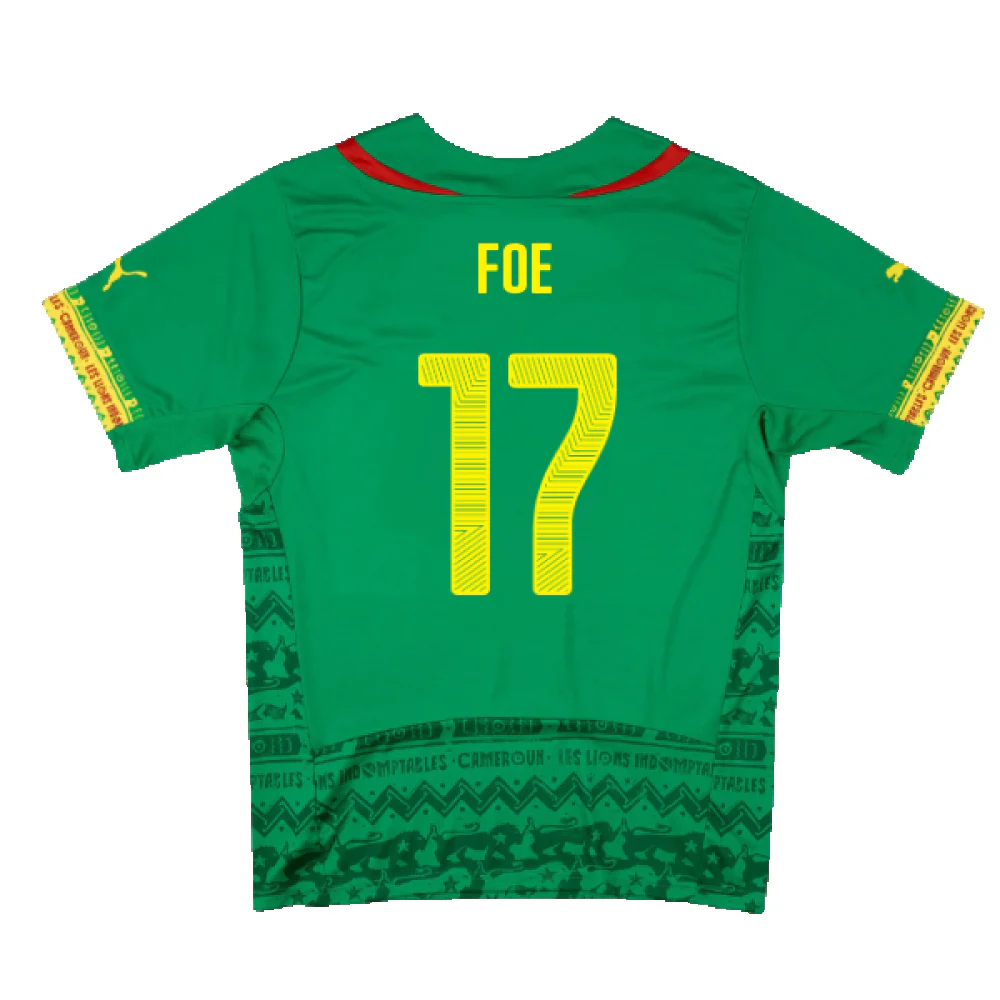 Cameroon 2014-15 Home Shirt (Mint) (Foe 17) - Image 2