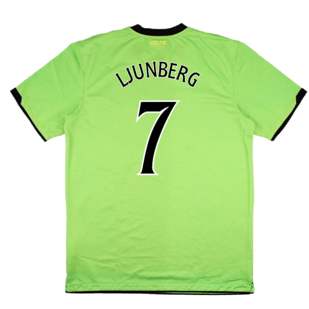 Celtic 2010-11 Away Shirt (Sponsorless) (M) (Very Good) (Ljunberg 7) - Image 2