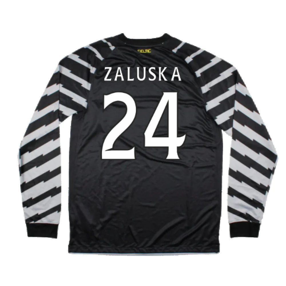 Celtic 2010-11 Goalkeeper Long Sleeve Shirt (M) (Mint) (Zaluska 24) - Image 2