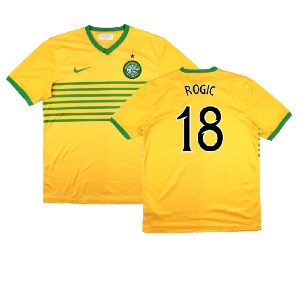 Celtic 2013-14 Away Shirt (Sponsorless) (XL Boys) (Good) (Rogic 18)