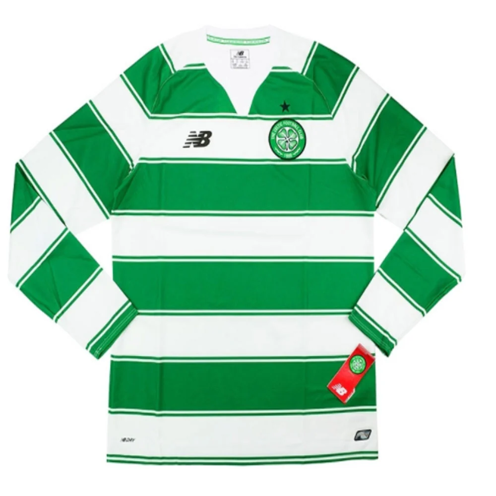 Celtic 2015-16 Long Sleeve Home Shirt (3XL) (Excellent) (Brown 8) - Image 3
