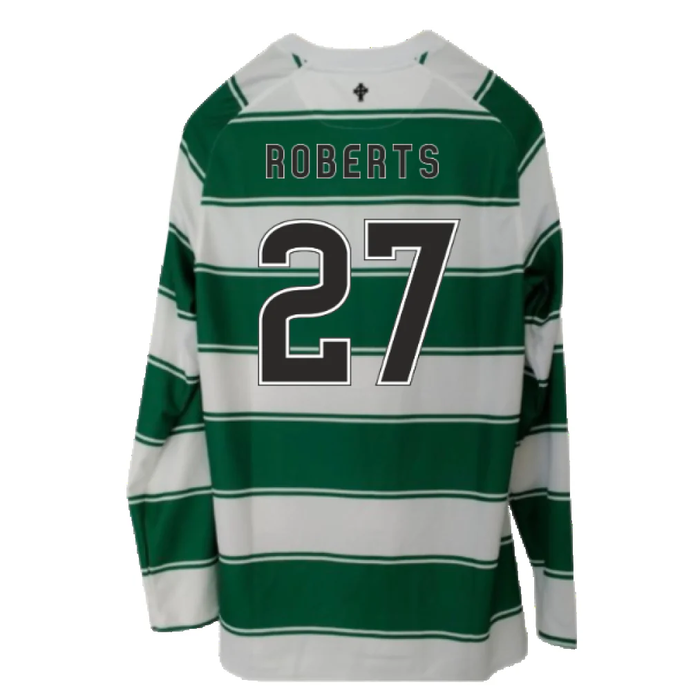 Celtic 2015-16 Long Sleeve Home Shirt (3XL) (Excellent) (Roberts 27) - Image 2
