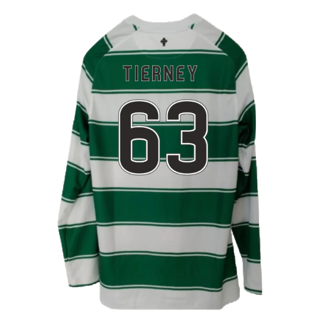 Celtic 2015-16 Long Sleeve Home Shirt (3XL) (Excellent) (Tierney 63) - Image 2