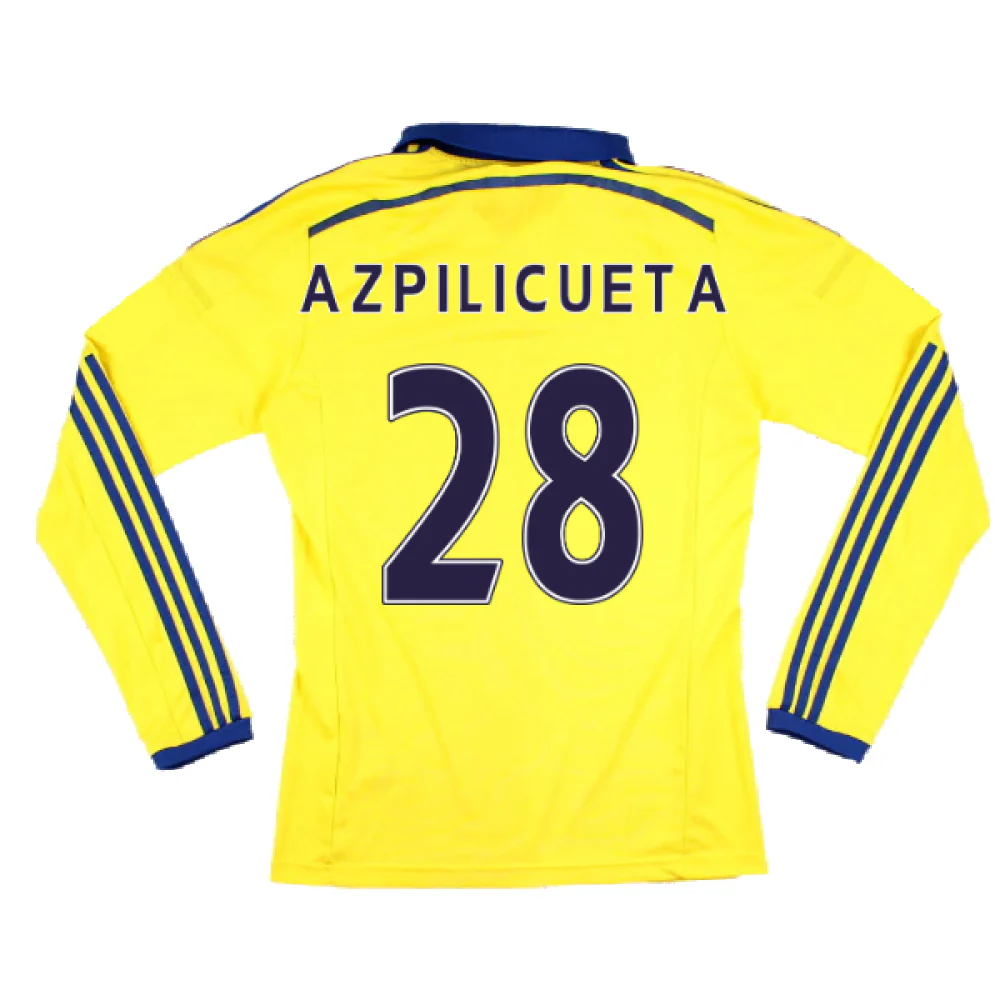 Chelsea 2014-15 Long Sleeve Away Shirt (S) (Excellent) (Azpilicueta 28) - Image 2
