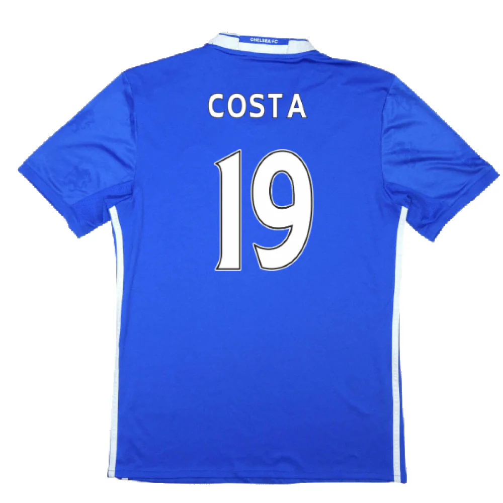 Chelsea 2016-17 Home Shirt (S) (Mint) (Costa 19) - Image 2