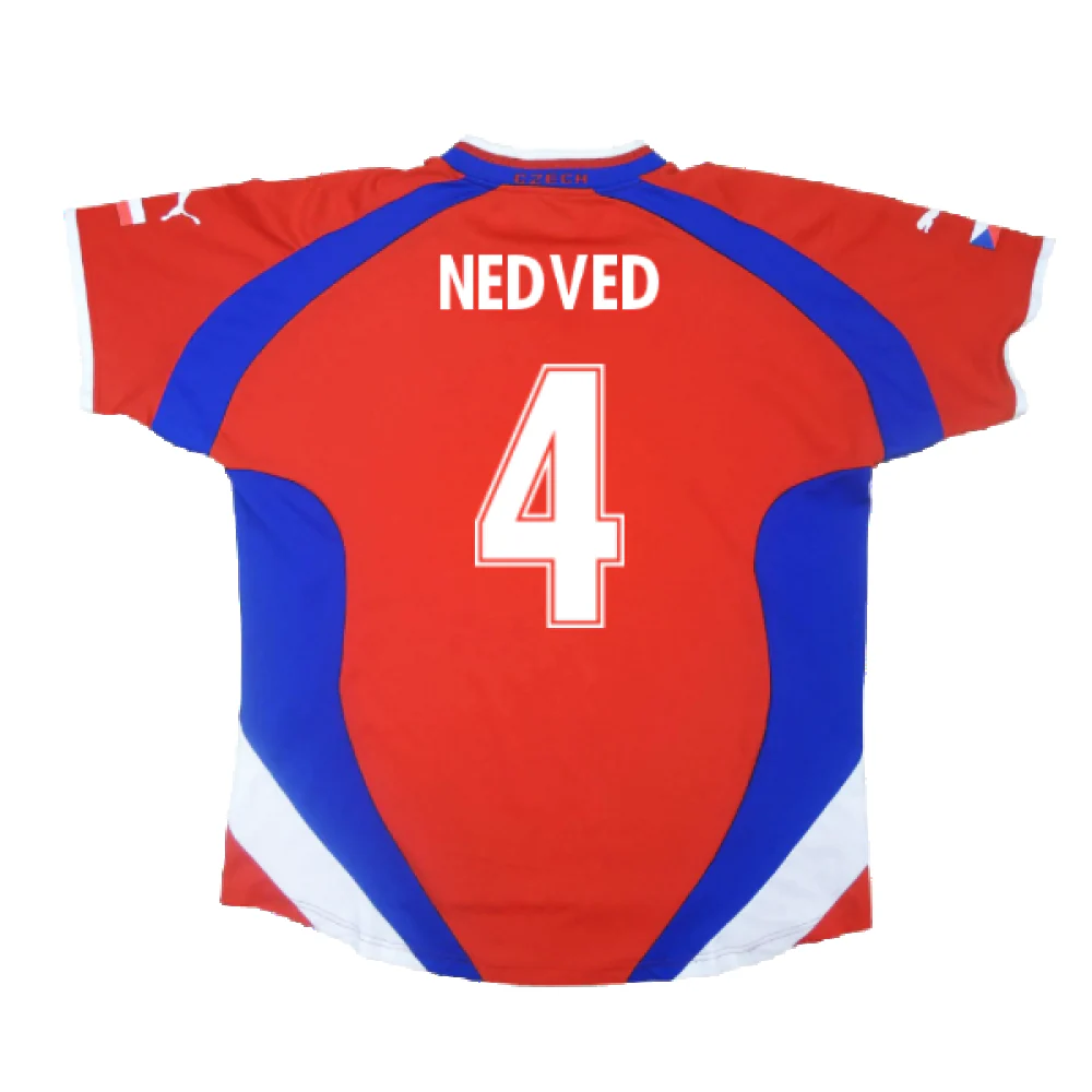 Czech Republic 2000-02 Home Shirt (XL) (Very Good) (Nedved 4) - Image 2