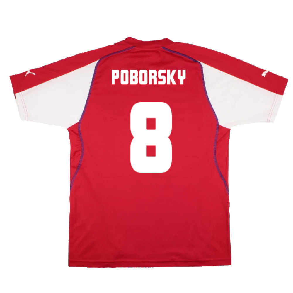 Czech Republic 2003-04 Home Shirt (Excellent) (Poborsky 8) - Image 2