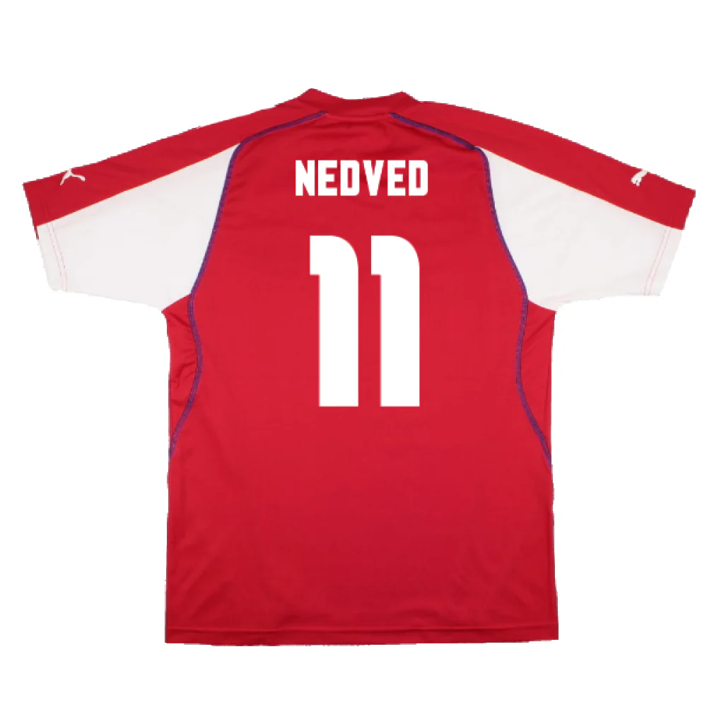 Czech Republic 2004-05 Home Shirt (2XL) (Good) (Nedved 11) - Image 2