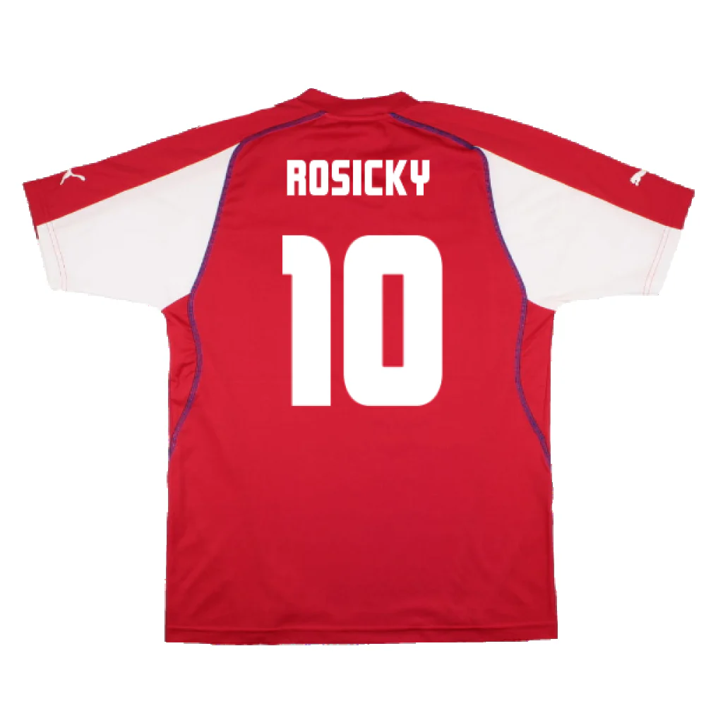 Czech Republic 2004-05 Home Shirt (2XL) (Good) (Rosicky 10) - Image 2