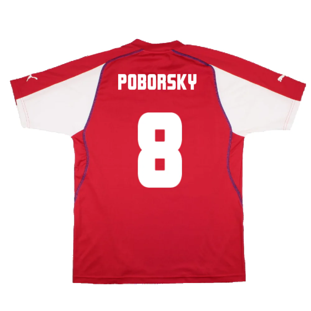 Czech Republic 2004-06 Home Shirt (XL) (Good) (Poborsky 8) - Image 2