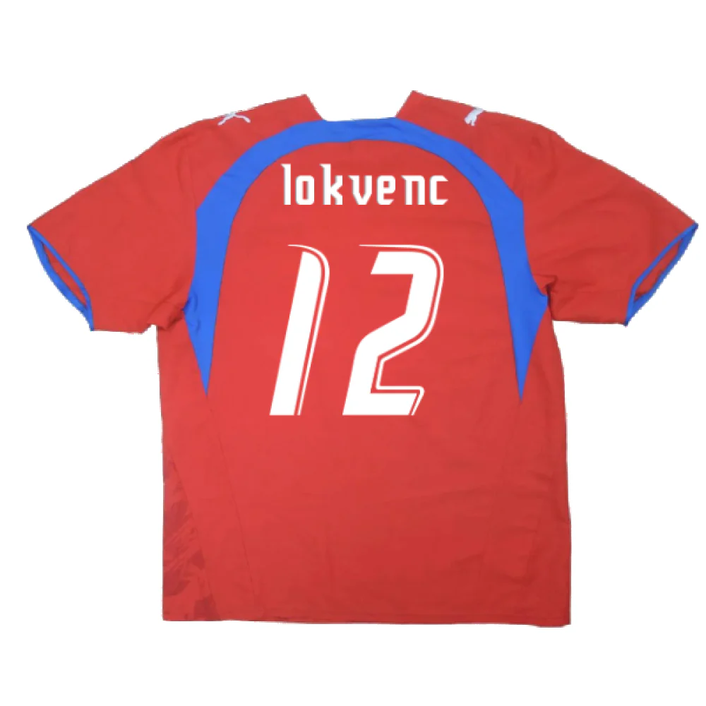 Czech Republic 2006-08 Home Shirt (L) (Very Good) (Lokvenc 12) - Image 2