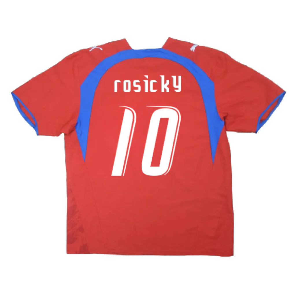 Czech Republic 2006-08 Home Shirt (Large) (Good) (Rosicky 10) - Image 2