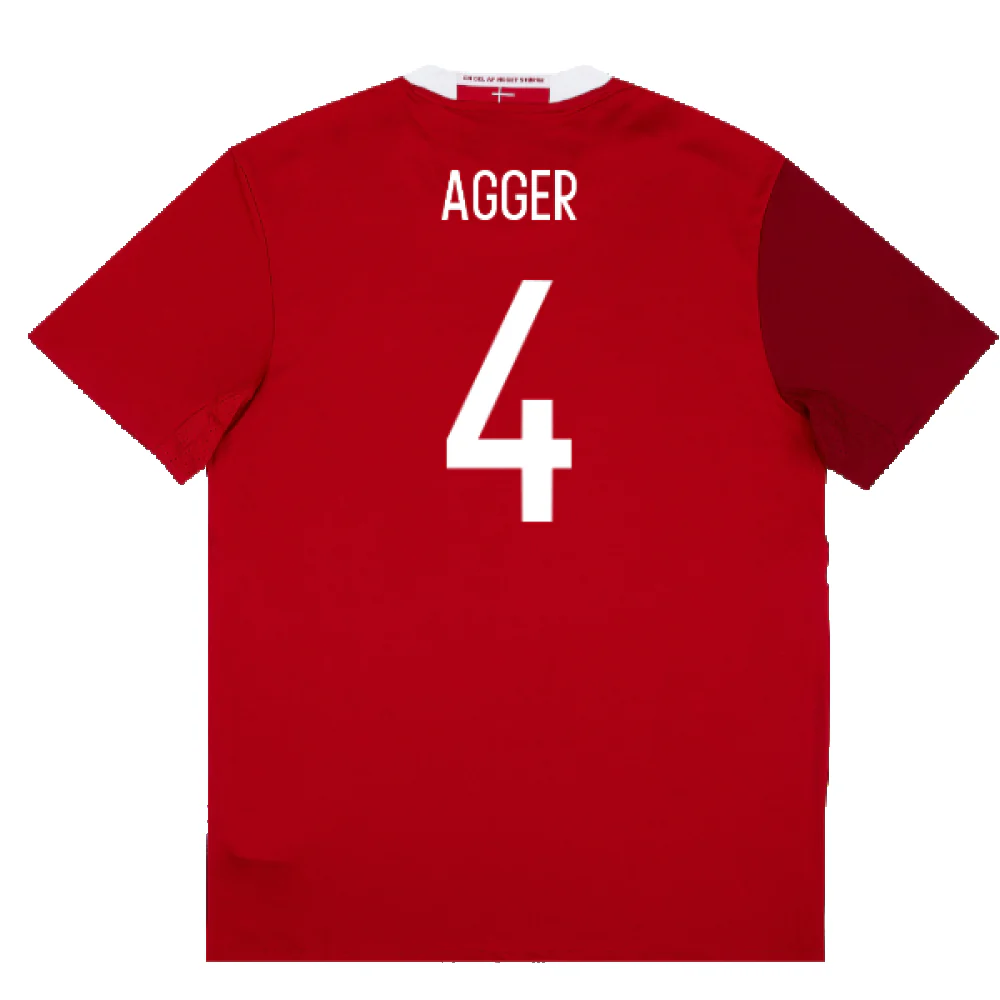 Denmark 2015-16 Home Shirt (L) (Excellent) (Agger 4) - Image 2