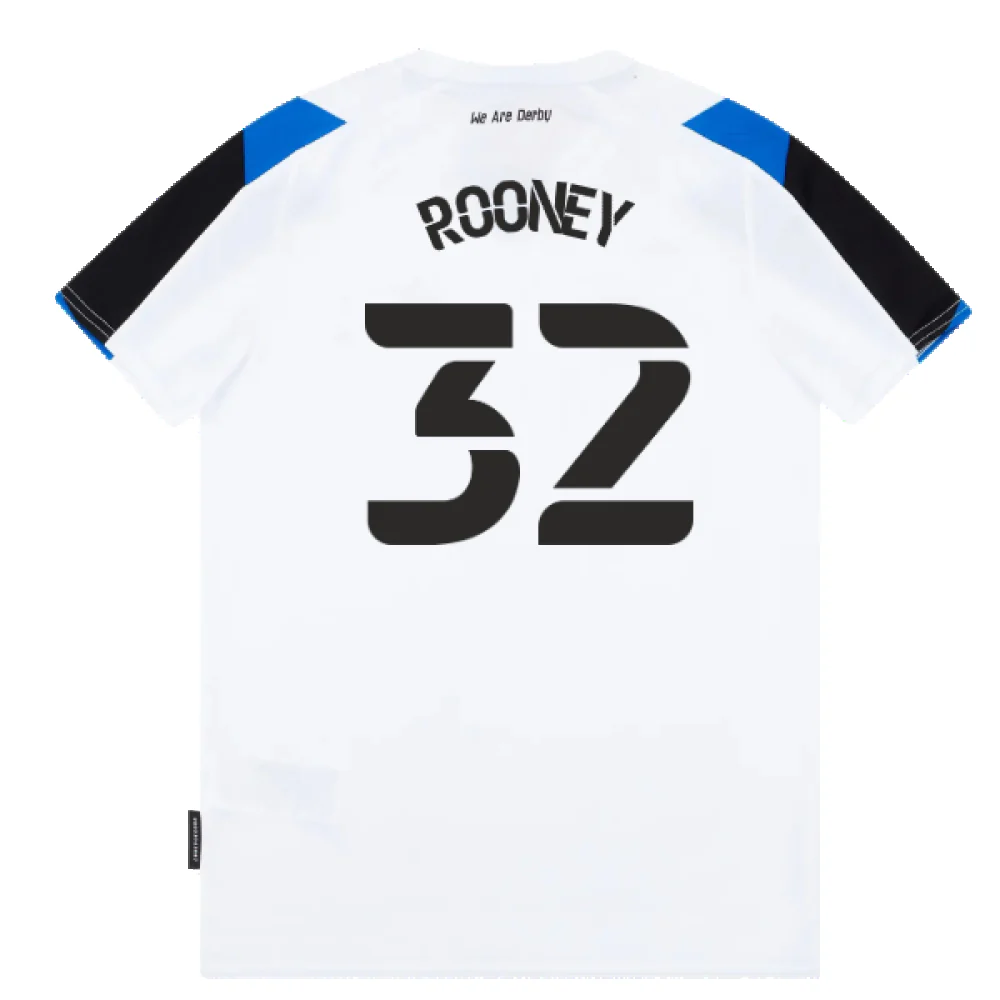 Derby County 2021-22 Home Shirt (L) (Mint) (Rooney 32) - Image 2