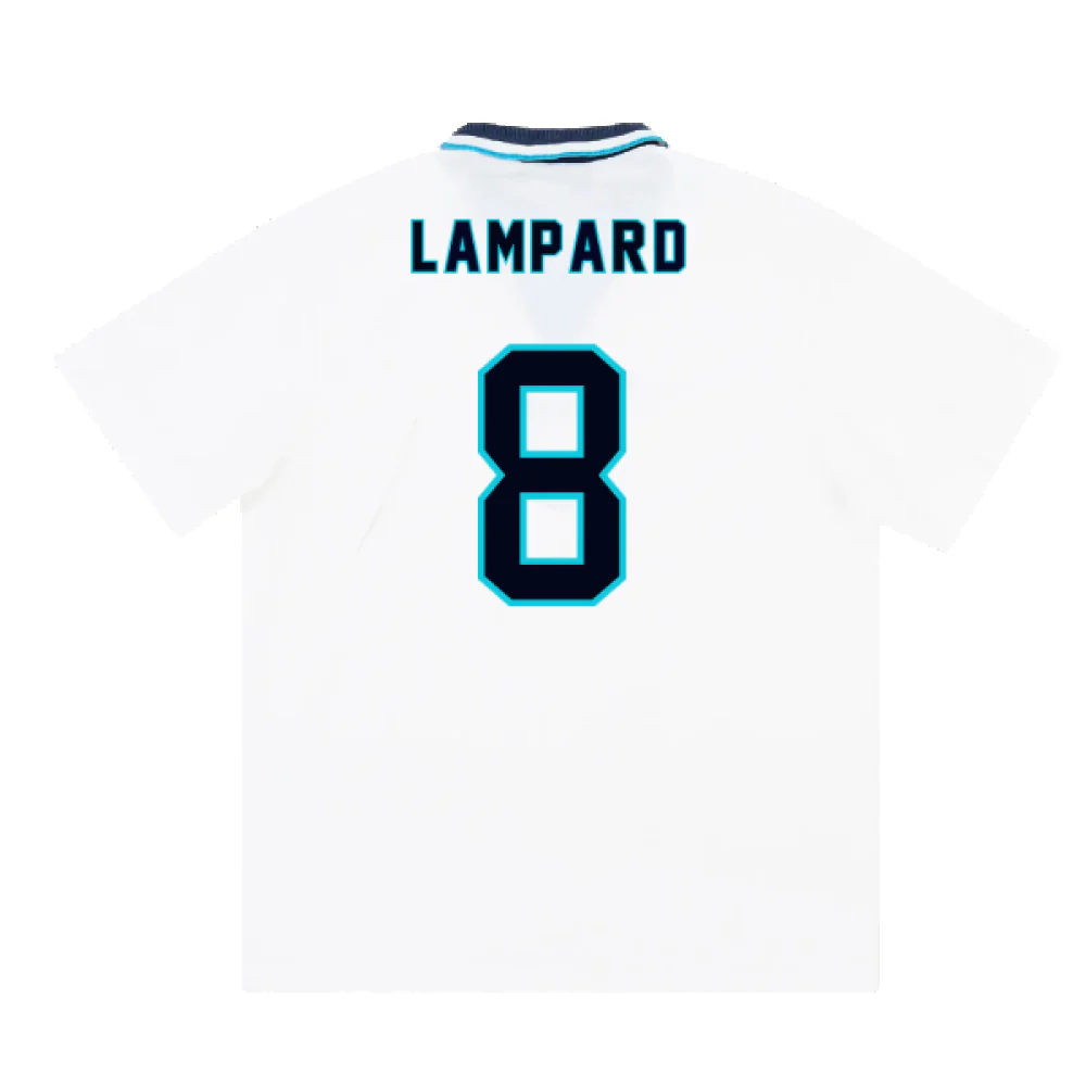 England 1995-97 Home Shirt (XL) (LAMPARD 8) (Excellent) - Image 2