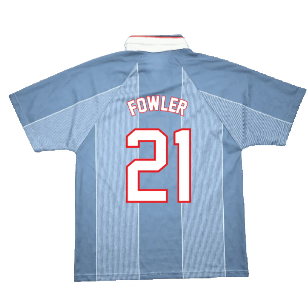 England 1996-97 Away Shirt (M) (Good) (Fowler 21) - Image 2