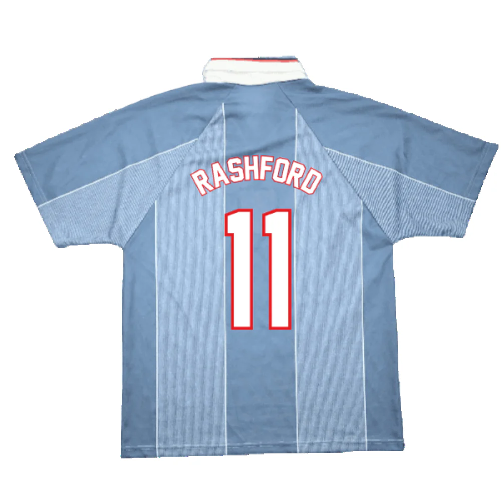 England 1996-97 Away Shirt (M) (Good) (Rashford 11) - Image 2
