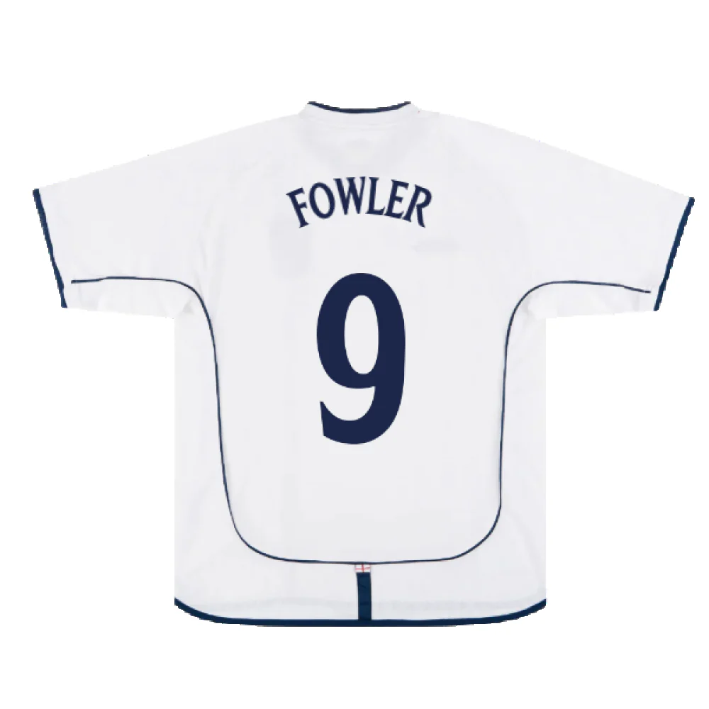 England 2001-03 Home Shirt (XL) (Very Good) (Fowler 9) - Image 2