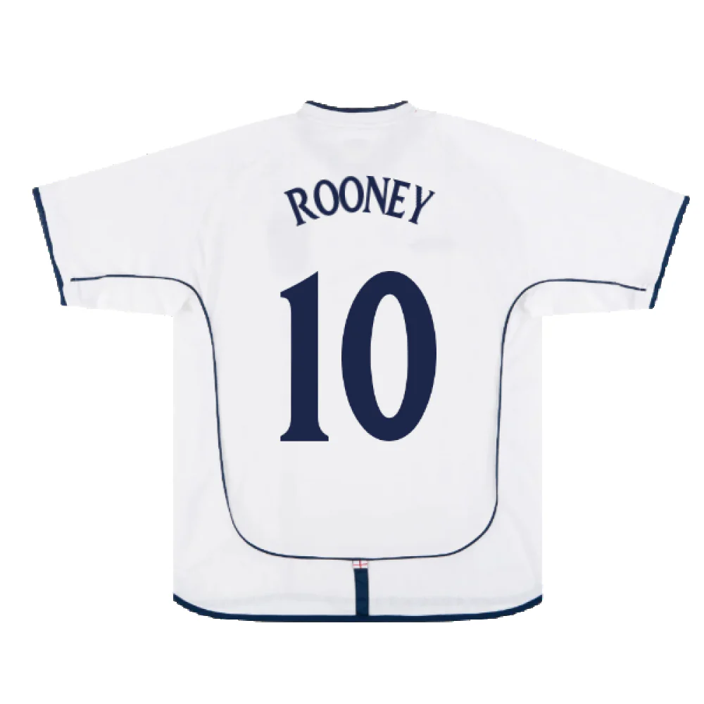 England 2001-03 Home Shirt (XXL) (Excellent) (ROONEY 10) - Image 2