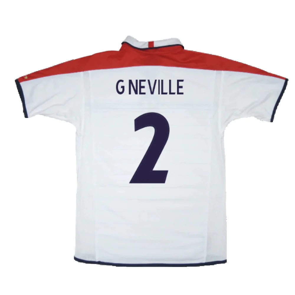 England 2003-05 Home (Excellent) (G Neville 2) - Image 2