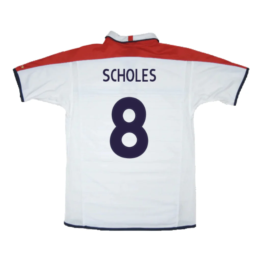 England 2003-05 Home (Excellent) (Scholes 8) - Image 2