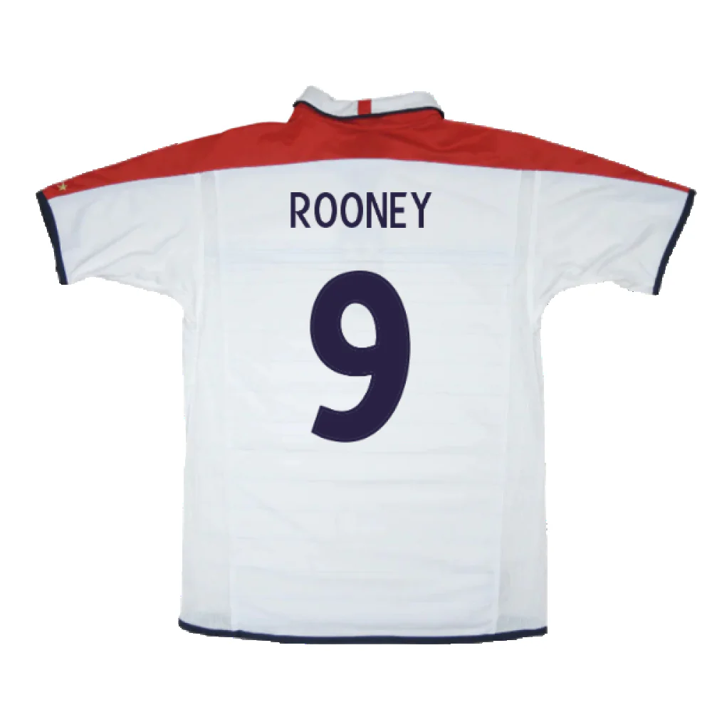England 2003-05 Home (XL) (Excellent) (Rooney 9) - Image 2