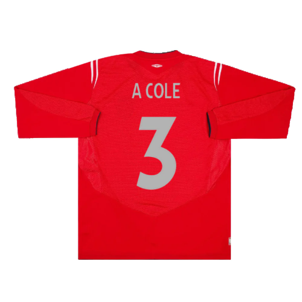 England 2004-06 Away L/S (L) (Excellent) (A Cole 3) - Image 2