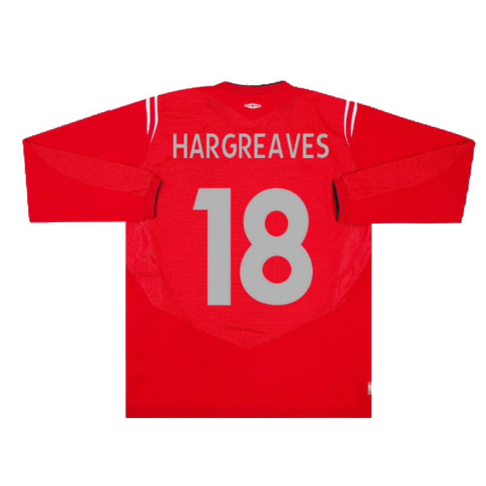 England 2004-06 Away L/S (L) (Excellent) (Hargreaves 18) - Image 2