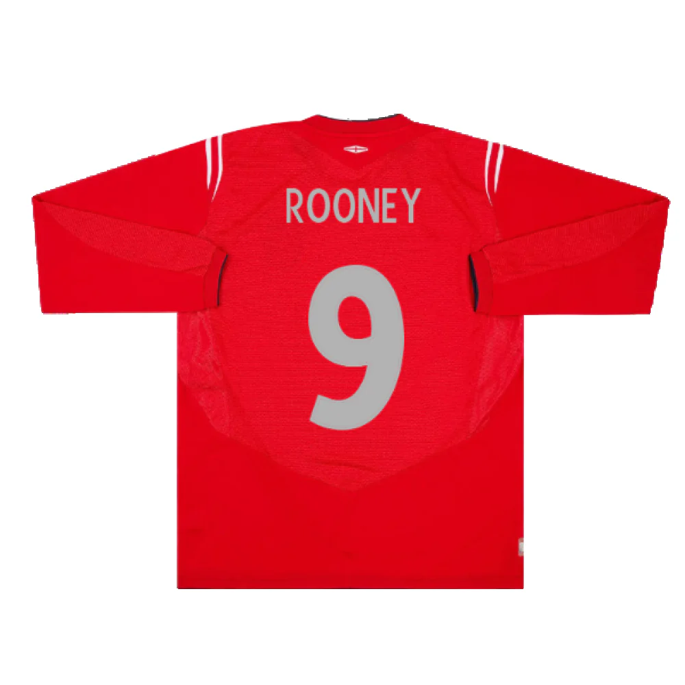 England 2004-06 Away L/S (L) (Excellent) (Rooney 9) - Image 2