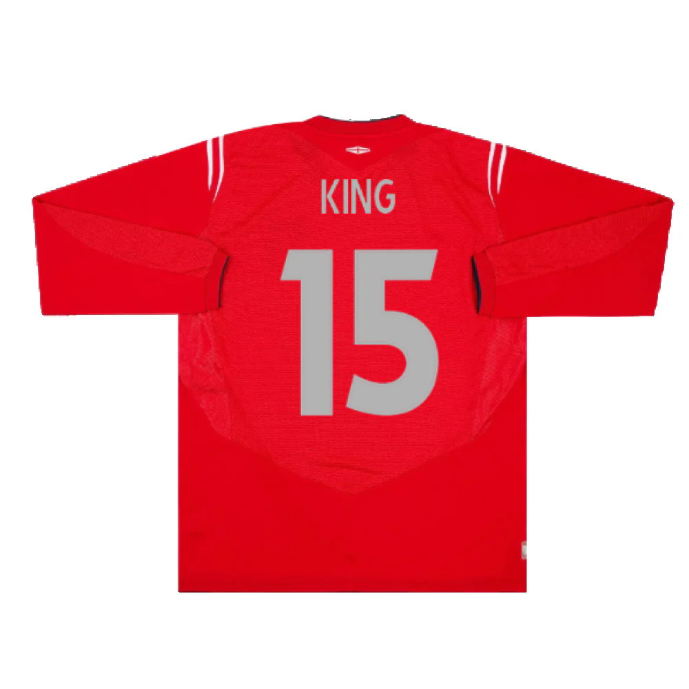 England 2004-06 Away L/S Shirt (XXL) (Excellent) (King 15) - Image 2
