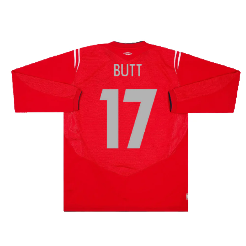 England 2004-06 Away Long Sleeve Shirt (Very Good) (Butt 17) - Image 2