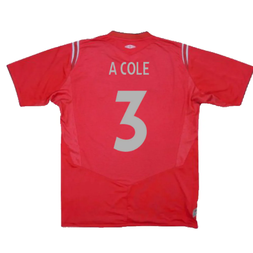 England 2004-06 Away Shirt (XL) (Excellent) (A Cole 3) - Image 2