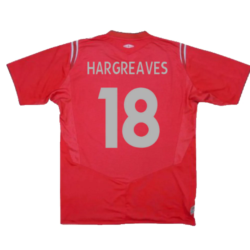 England 2004-2006 Away Shirt (Excellent) (Hargreaves 18) - Image 2